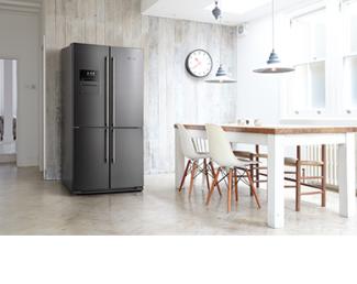 AGA SxS Deluxe Refrigerator in Dark Inox